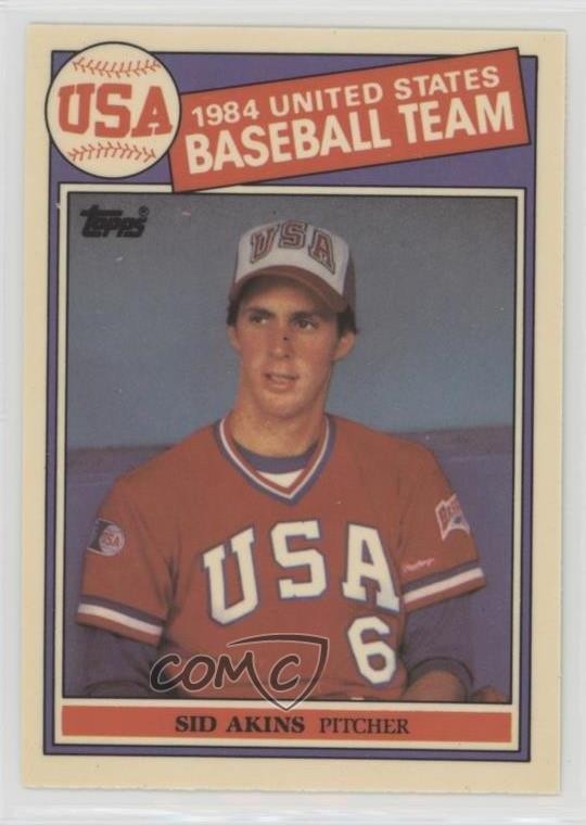 1985 Topps Collector's Edition Tiffany Sid Akins #390 Rookie RC 4h2