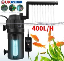 5-in-1 Internal Aquarium Fish Tank UV Sterilizers Filter Submersible Water Pump