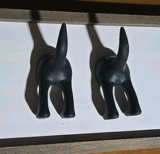 Ikea Dog Butt Leash Holder 2PK Black Never Used