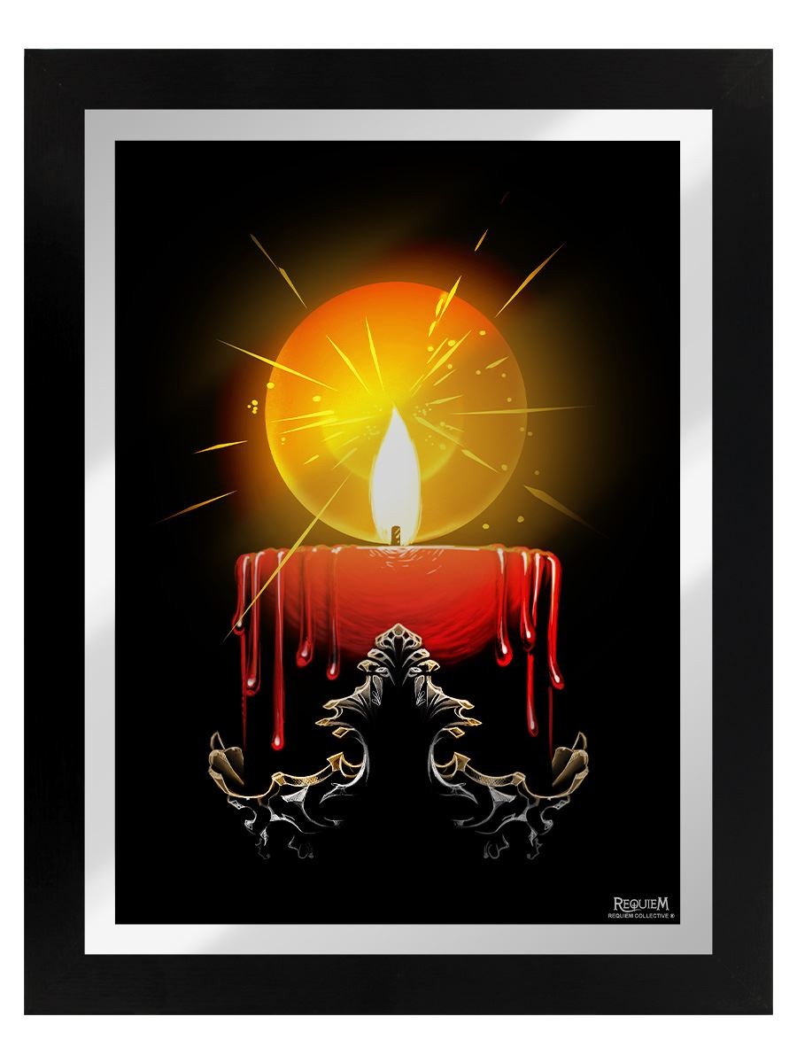 Requiem Collective Candlelight Reflection Mirrored Tin Sign
