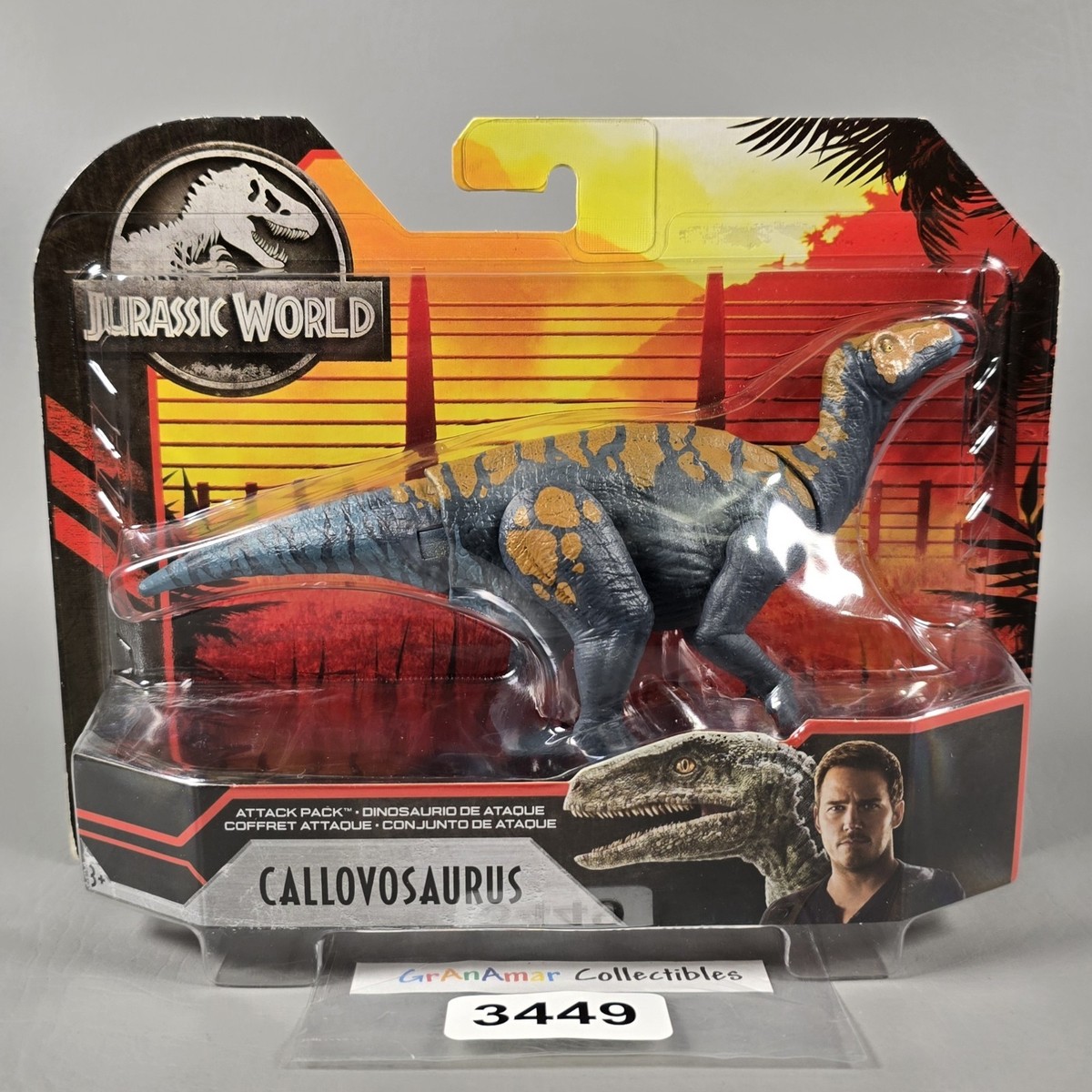 ジュラシックウォーズ Jurassic World Primal Attack Pack CALLOVOSAURUS Action Figure