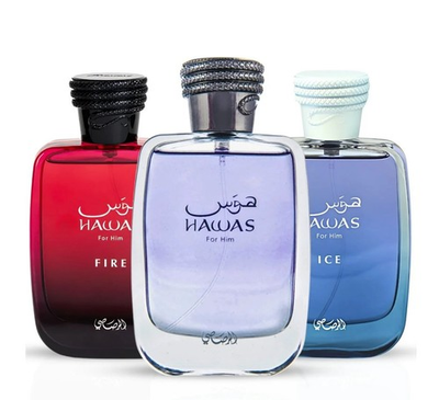 #ad #ad RASASI Hawas Hawas Ice amp; Hawas Fire EDP Sprays 3.4 OZ ULTIMATE COLLECTION 3PCS $58.00