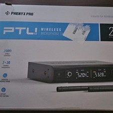 Phenyx Pro PTU-52 Wireless UHF 2-Channel Microphone Receiver Lossless Sound Mute