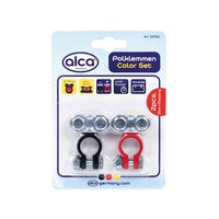 alca® Batterie-Polklemmen Set 2 Stk. Plus/Minus (Rot/Schwarz), FüR 6V/12V