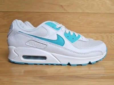 Nike Air Max 90 White Hyper Jade Black Size 8.5 Mens Running Shoe CT1028-102 
