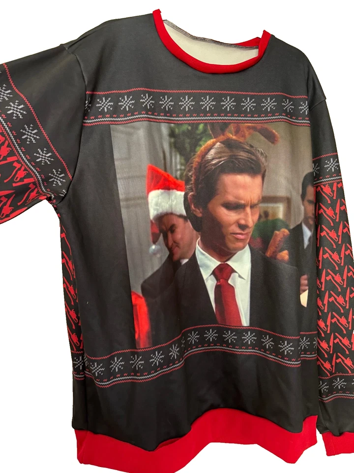 Vintage American Psycho Movie Jersey Christian Bale T-Shirt Patrick Bateman 2XL - Image 2 of 4