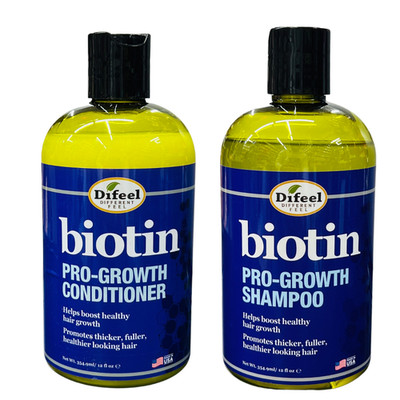 Difeel Biotin Pro-Growth Shampoo & Conditioner Set 354ml - Kraft & Wachstum