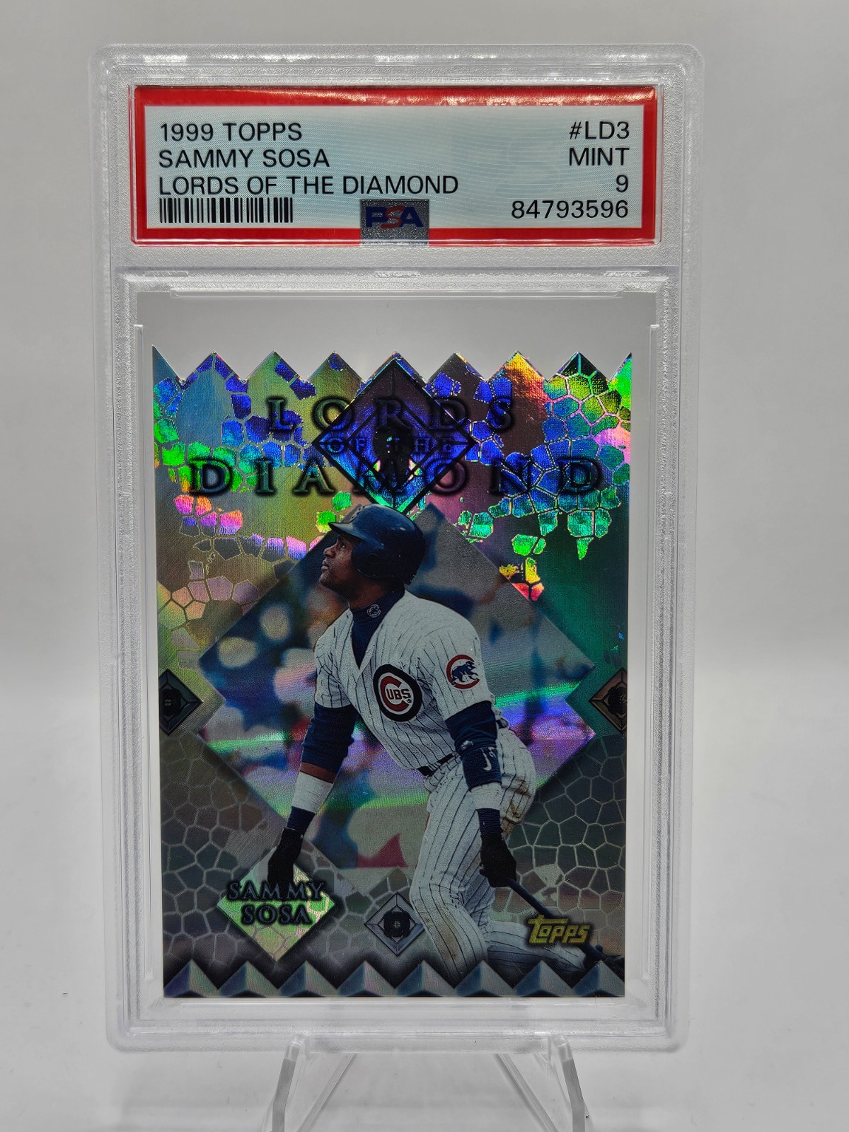 1999 Topps Sammy Sosa Lords of the Diamond #LD3 Cubs PSA 9 view 1