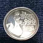 Silver Round ●  1 Troy Oz ●  The OFFICIAL FINE SILVER SLUG  ●   .999 fine ●