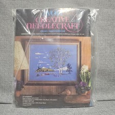 Avon Creative Needlecraft Crewel Embroidery Set "Lakescape" - Unused Set