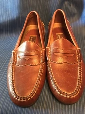 Johnston & Murphy Men’s 8M  Penny Loafer Brown Full Grain Leather Shoes