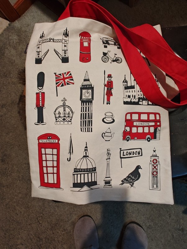 London Themed Reusable Bag New With Tag By Victoria Eggs