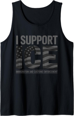 #ad #ad I Support ICE Immigration Officers American Flag Vintage Tank Top $25.99