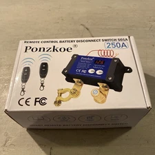 250A Smart Remote Battery Disconnect Switch 12V 24V - Quick Kill Switch for Car,