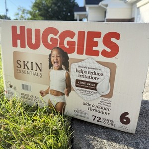 Huggies Pull-Ups Skin Essential Baby Diapers Size 6 72 Count