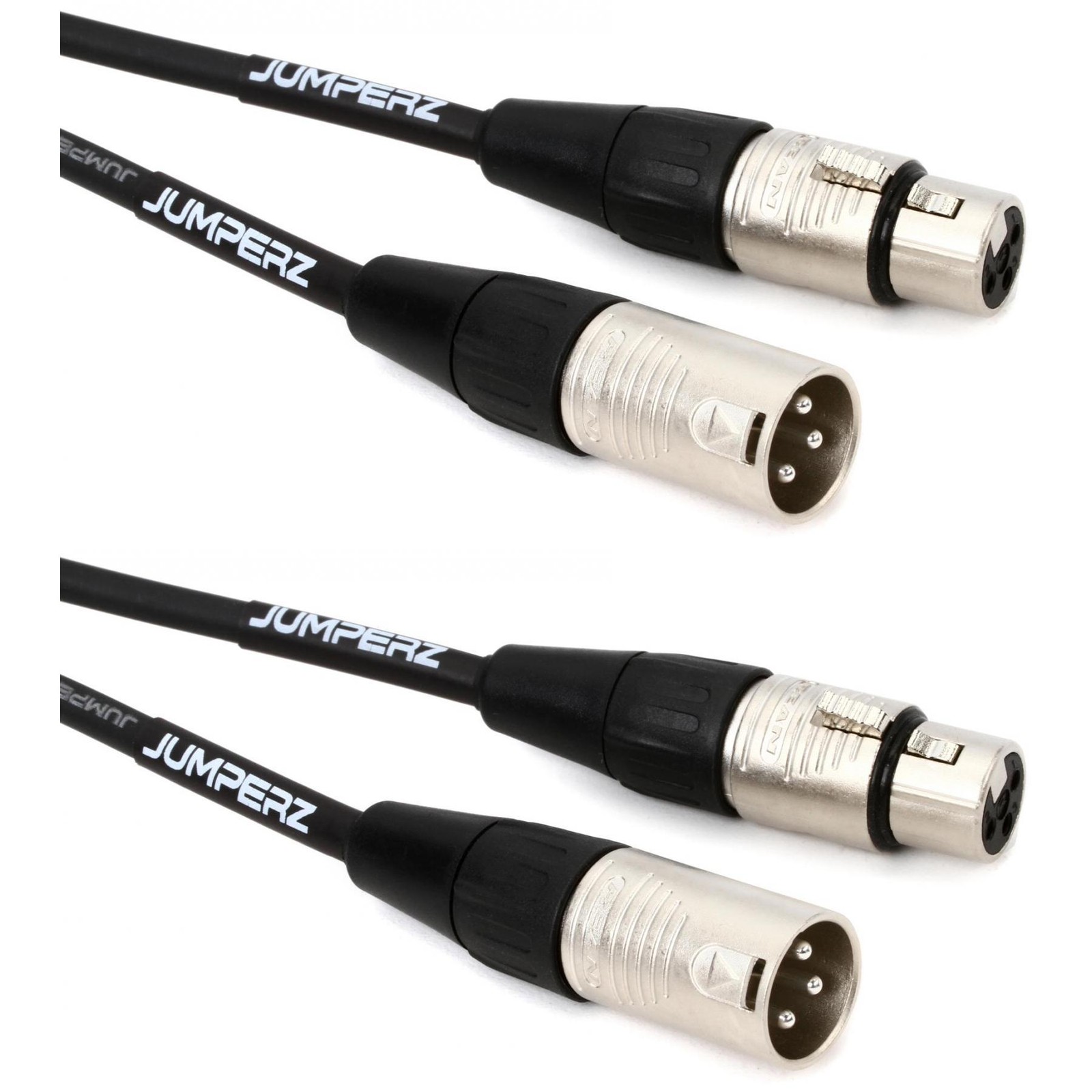 Микрофонный кабель JUMPERZ JBM Blue Line - 1 фут 2 штуки в упаковке 9190₽