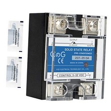 CG Solid State Relay SSR-25DA DC to AC Input 3-32VDC to Output 24 DC to AC 25A