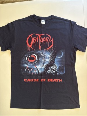 Official Vintage Obituary Cause Of Death Tee Shirt M Medium Death Metal