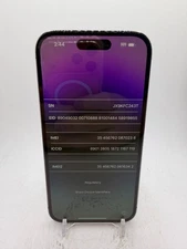 Apple iPhone 14 Pro - Purple - 128GB - as-is for salvage/parts/disassembly