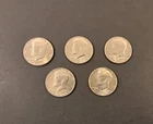 5 KENNEDY BI-CENTENNIAL HALF DOLLAR COINS - NOW 50 YEARS OLD!