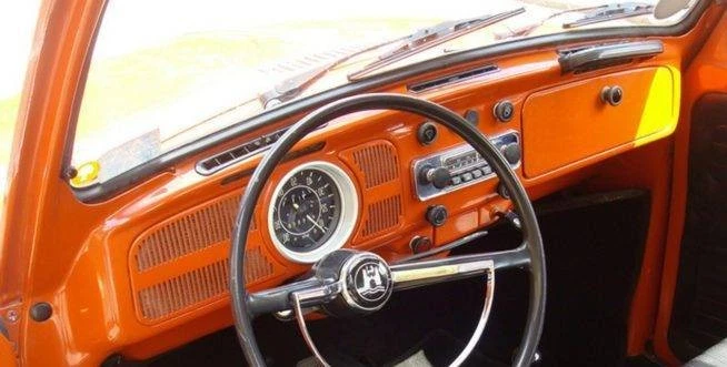 Cubierta de tablero personalizada de alfombra negra para tablero Beetle 1968-1980 40-12 pulgadas 01 Foto 2 de 4