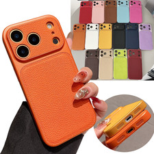 For iPhone 13 14 15 16 17 Pro Max Air Mag safe Case Shockproof PU Leather Cover