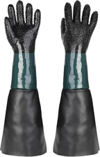 Guantes de 23,6" para granallado abrasivo utilizados en arenado