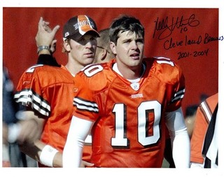 KELLY HEATH CLEVELAND BROWNS #10 BROWNS 2001 2004 autographed 8x10 photo w/COA