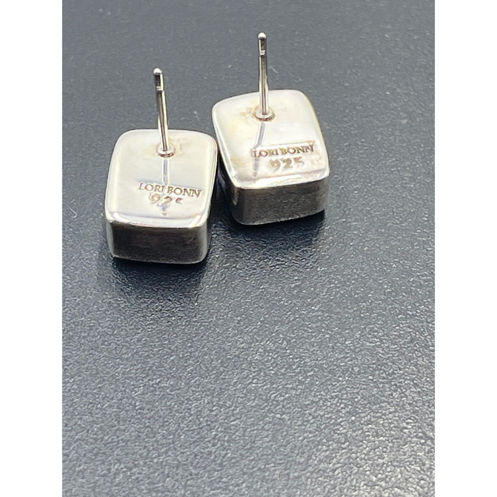 Lori Bonn Sterling Silver Rectangular Faceted Bez… - image 7