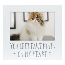 Pearhead  You Left Pawprints on My Heart  Pet Memorial Picture Frame