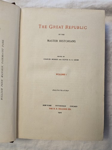 The Great Republic by the Master Historians 4 volume complete set - Picture 3 of 3