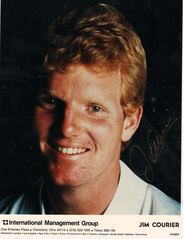 JIM  COURIER   AUTOGRAPH   8  X  10