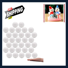 Craft Foam Balls Polystyrene 2 Inch 32 Pack White DIY Crafts School Decorations