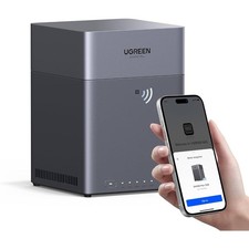 UGREEN NASync Plus 4-bay Desktop NAS, A76 A55 8 Core CPU, 8GB LPDDR4X, 2.5GbE LA
