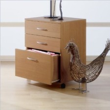 3 Drawer Mobile Filing Cabinet 5092 From Nexera Natural Maple For Sale Online Ebay