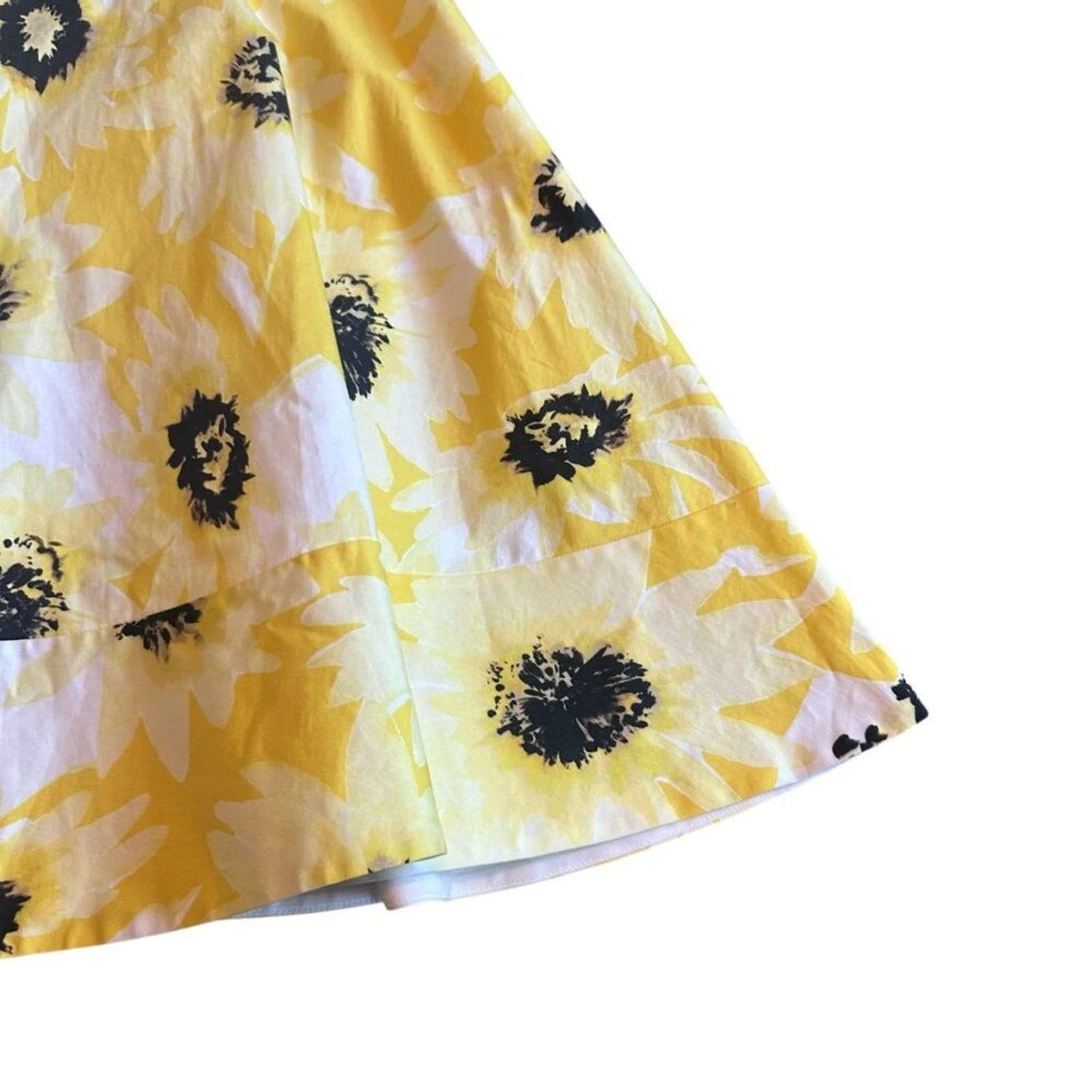 Abito Kate Spade Sunny Daisy Fiorella linea A manica corta cotone taglia 6 donna