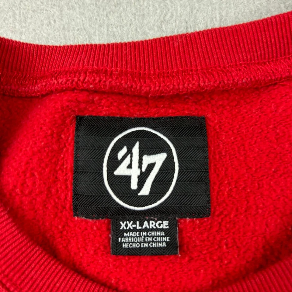 Boston Red Sox Sweatshirt Mens XXL Red Crew Neck MLB Long Sleeves Pullover - Image 2 of 4