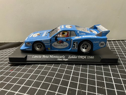 FLY GB TRACK LANCIA BETA MONTECARLO ZOLDER DRM 1980 1/32 SLOT CAR FRUIT OF LOOM - Picture 2 of 3
