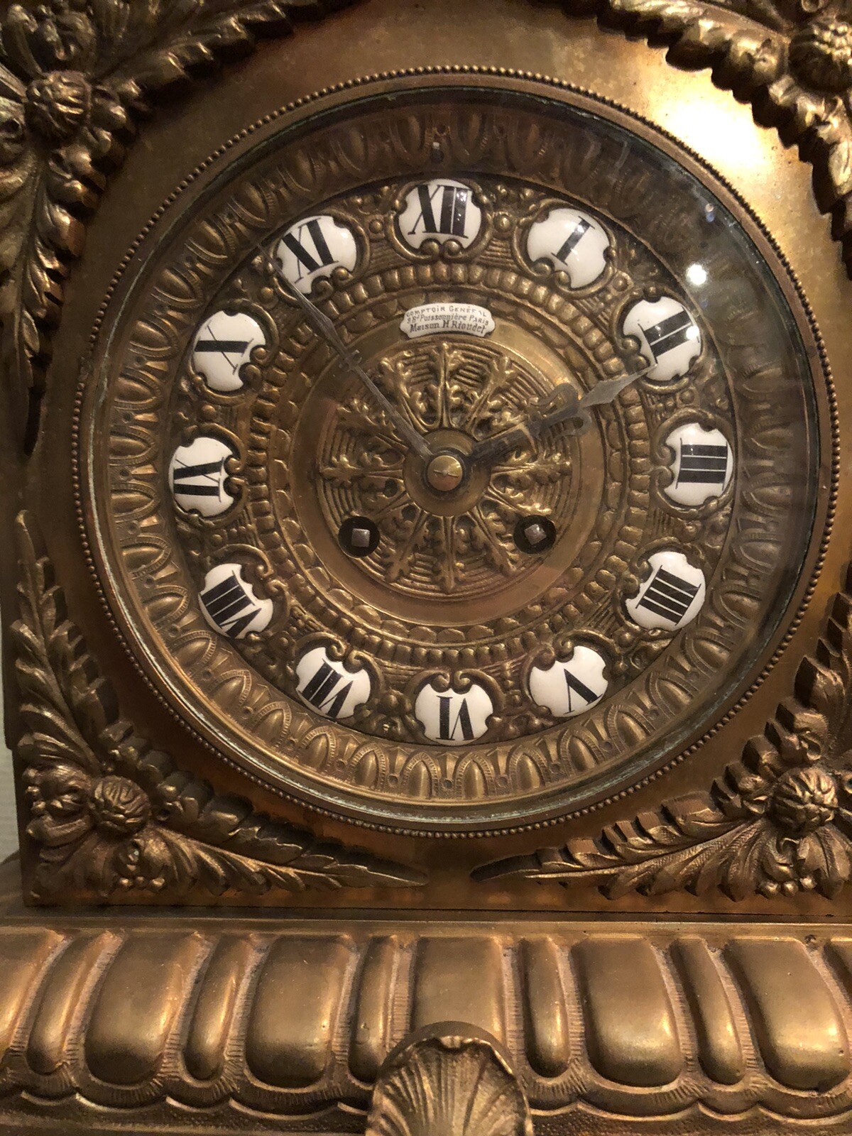 62 cm Kaminuhr Pendule Bronze eBay