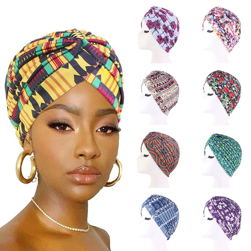 2 Berretti In Cotone Morbido Per Chemio, Dormire O Sport | Turbante Elasticizzato Uomo Donna