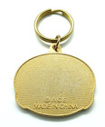 Vintage Alaska Bird Lake Mountains Sunset Dog Sled Team Keychain Keyring — photo 2