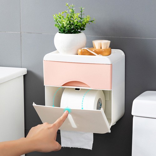 Badezimmer Aufbewahrungsbox Hotel Papierhalter ohne Stanzen Seidenboxen - Bild 4 von 12