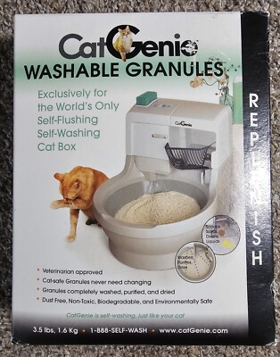 Washable Cat Litter Cat Genie Flushing Litter CatGenie Self