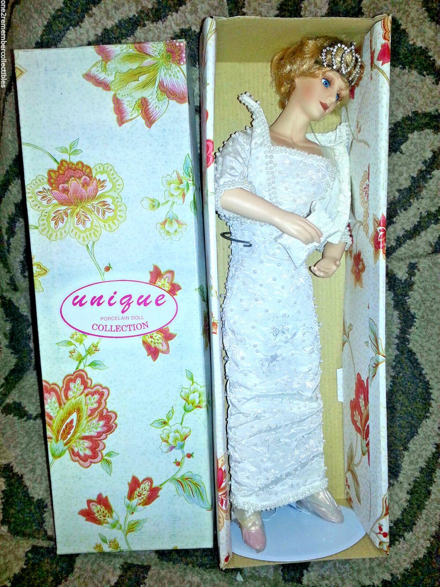 PRINCESS DIANA Porcelain Doll ELVIS GOWN Bride LIMITED UniQue
