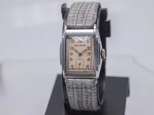 Needs Service - 1934 - Bulova Senator Men's 25mm Hand Wind Art Deco Watch 10AN