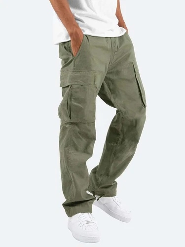 Neu Herren Cargo Arbeitshose Chino Polyesterhose Combat tragen Jeans Größe-32-48 - Bild 15 von 20