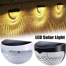 Solar 6 LED Fence Lights Outdoor Waterproof Wall Lights Corrugated Lights Garden