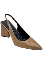 BCBGeneration Women's Trina Flare Heel Slingback Pumps Tan