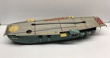Vtg Japan Linemar Forrestal Tin Battery Operated Aircraft Carrier 14 For Parts