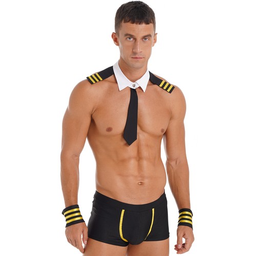 Lencería de esmoquin para hombre ropa interior camarero caballero disfraz conejito juegos con disfraces - Imagen 10 de 43